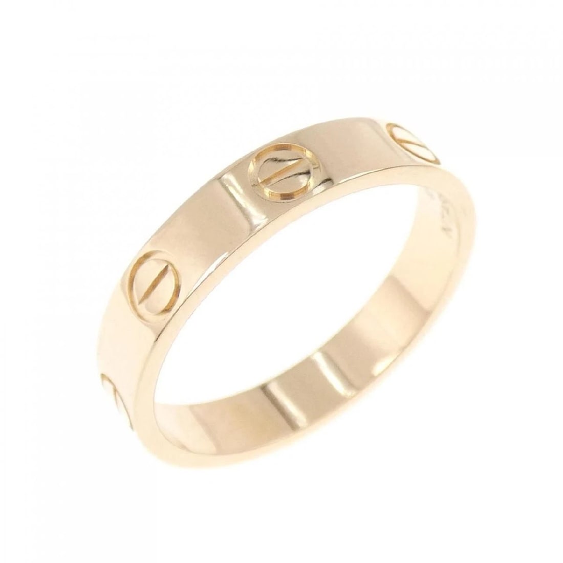 CARTIER MINI LOVE RING 18K PINK GOLD: Cartier Mini Love Ring 18K Pink Gold Brand: Cartier Type/Style: Ring Material: 18K Pink Gold, Color: Pink Gold Size: US 6 Accessories: None Accessories Notice: When purchasing pre-owned goods, please
