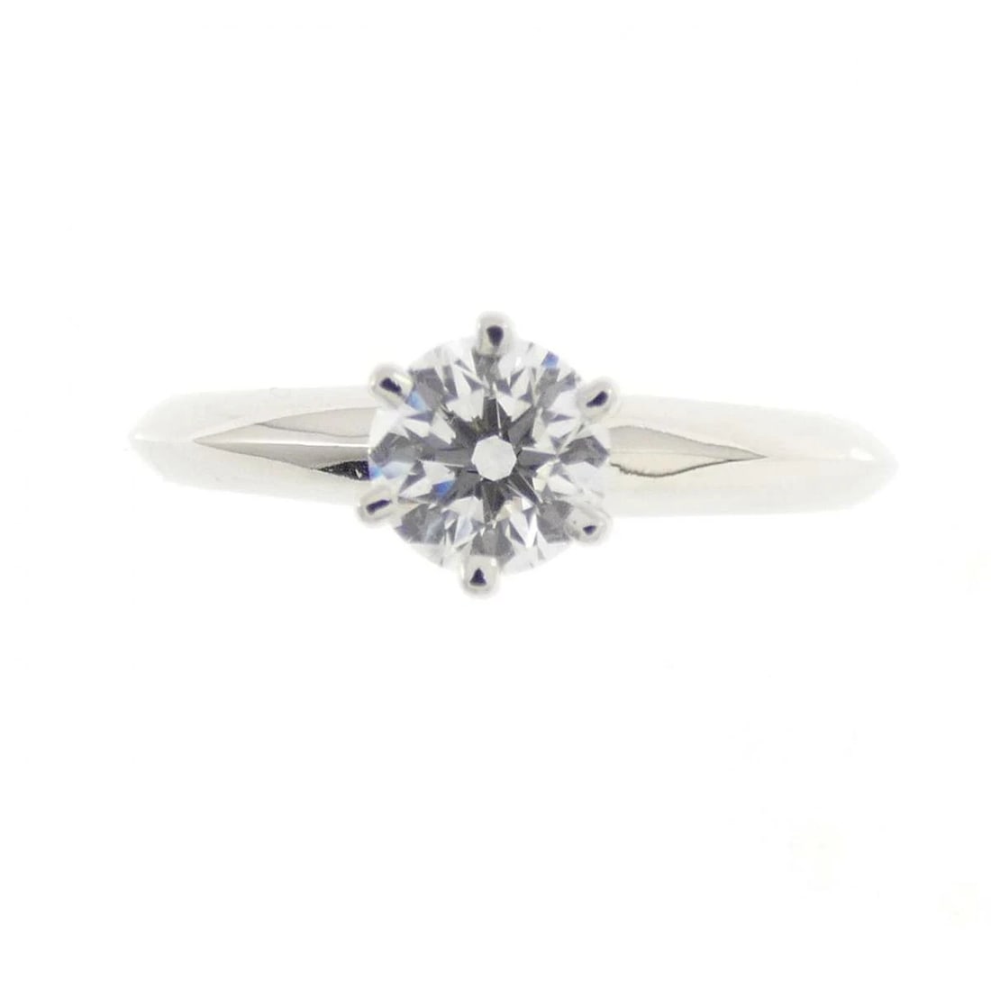 TIFFANY CLASSIC SOLITAIRE PLATINUM RING - 2