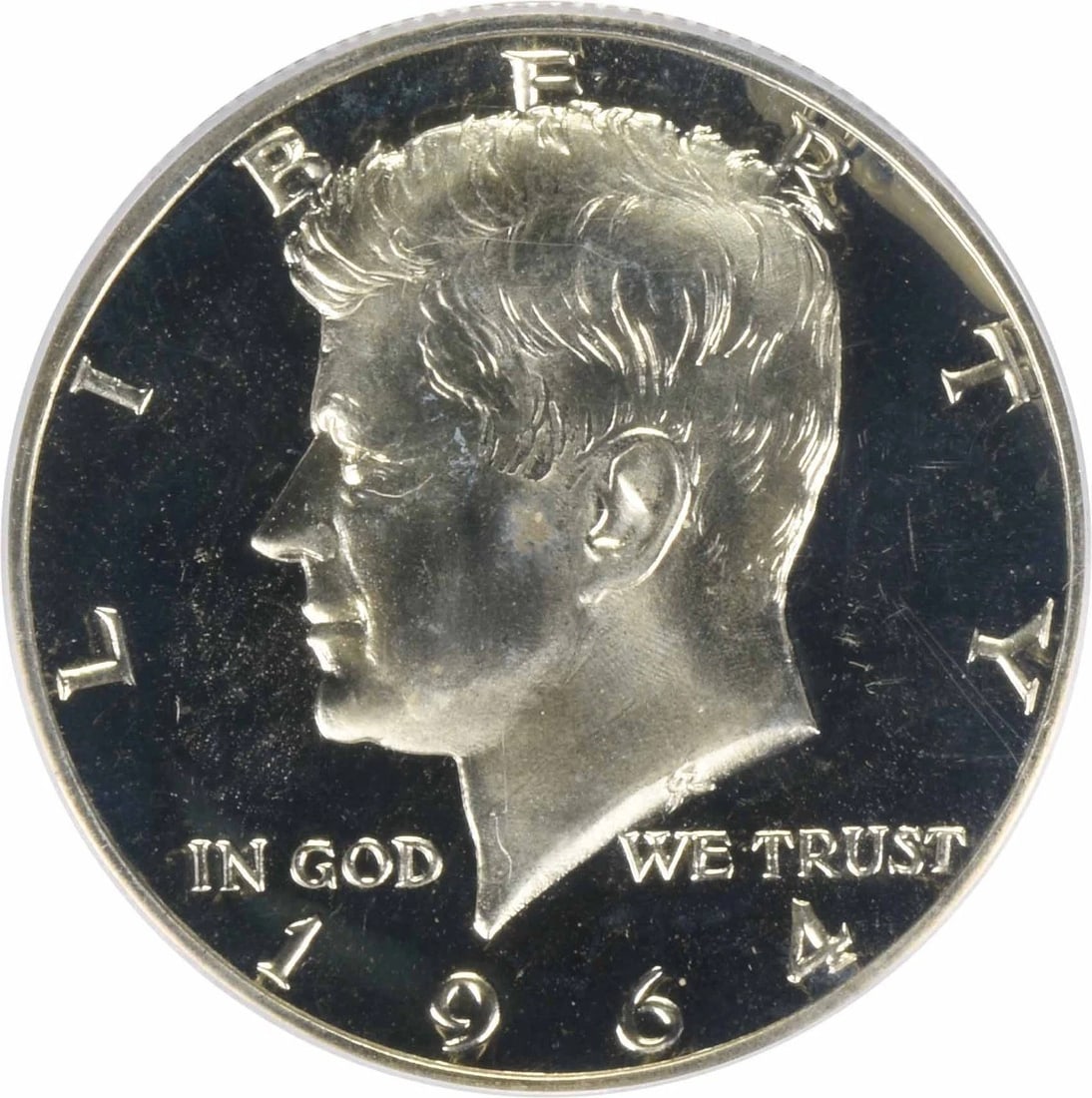 1964 KENNEDY SILVER HALF DOLLAR ACCENTED HAIR: 1964 Kennedy Silver Half Dollar Accented Hair Year: 1964 Composition: Silver Denomination: 50C Country of Origin: United States Accessories: None Accessories Notice: When purchasing pre-owned goods,
