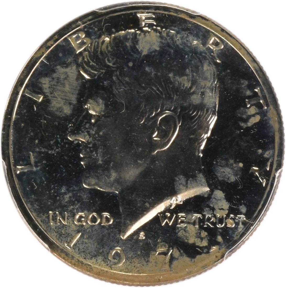 1971-S KENNEDY HALF DOLLAR: 1971-S Kennedy Half Dollar Year: 1971 Composition: Clad Denomination: 50C Country of Origin: United States Accessories: None Accessories Notice: When purchasing pre-owned goods, please refer to the