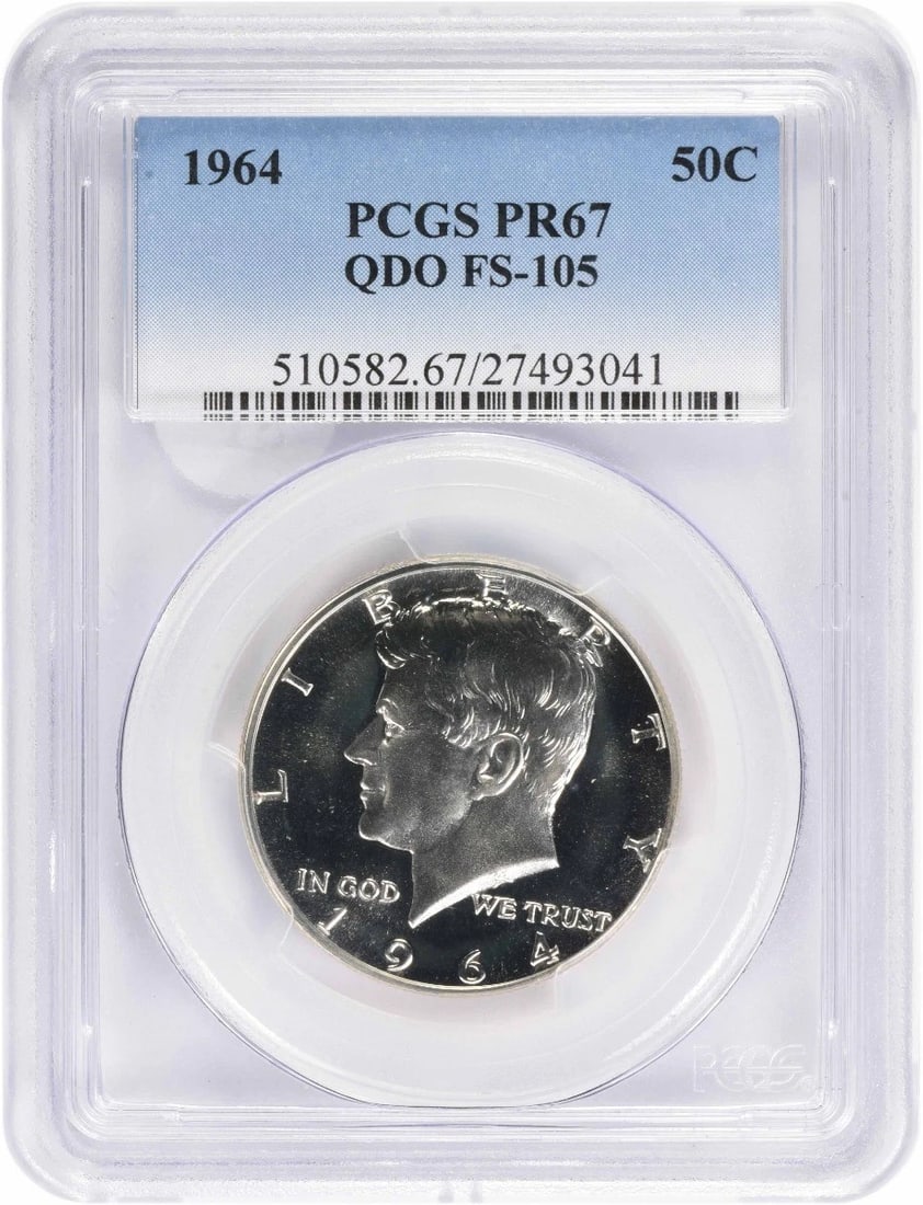 1964 KENNEDY SILVER HALF DOLLAR: 1964 Kennedy Silver Half Dollar Year: 1964 Composition: Silver Denomination: 50C Country of Origin: United States Accessories: None Accessories Notice: When purchasing pre-owned goods, please refer
