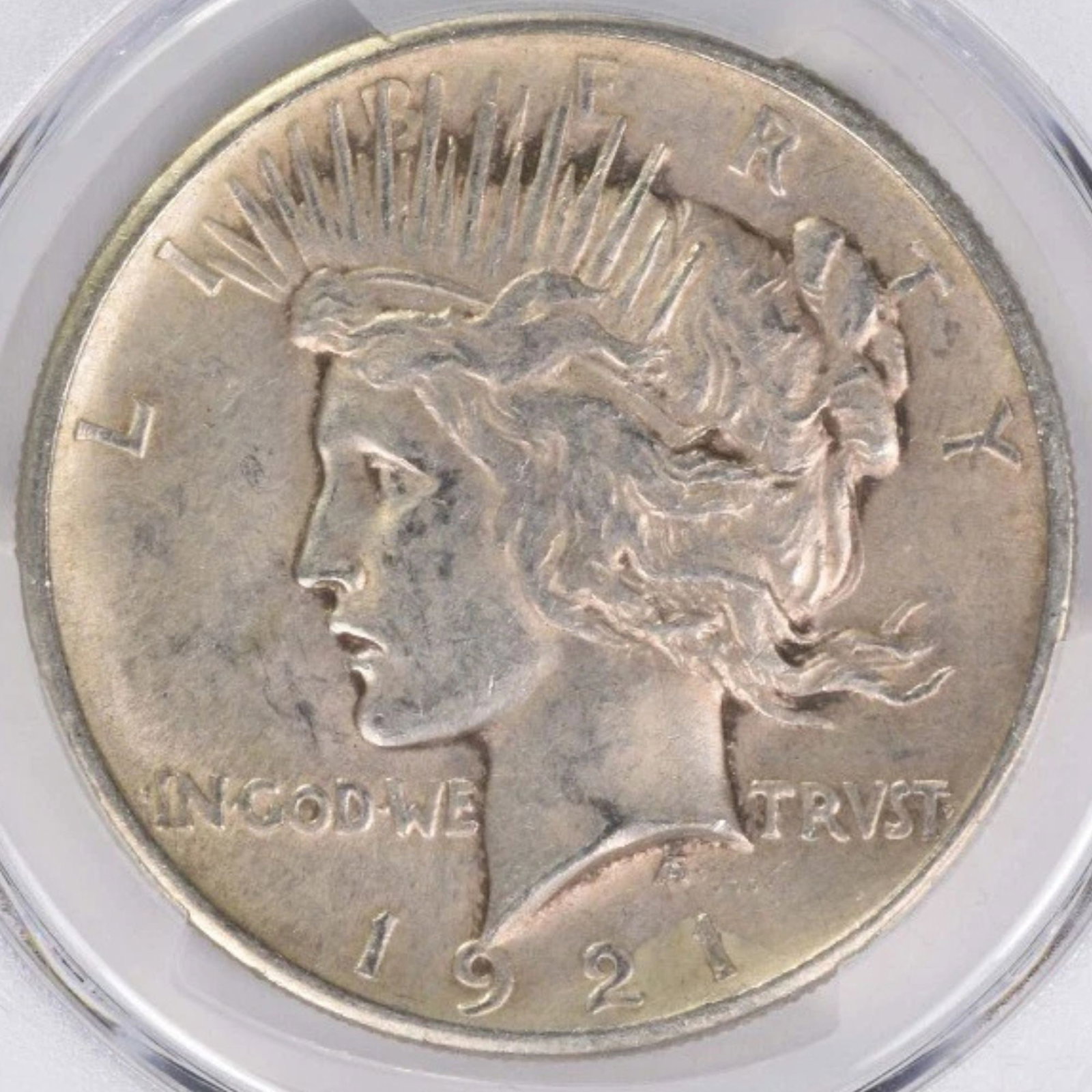 1921 PEACE SILVER DOLLAR HIGH RELIEF: 1921 Peace Silver Dollar High Relief Year: 1921 Composition: 90% Silver, 10% Copper Denomination: $1 Country of Origin: United States Accessories: None Accessories Notice: When purchasing pre-owned