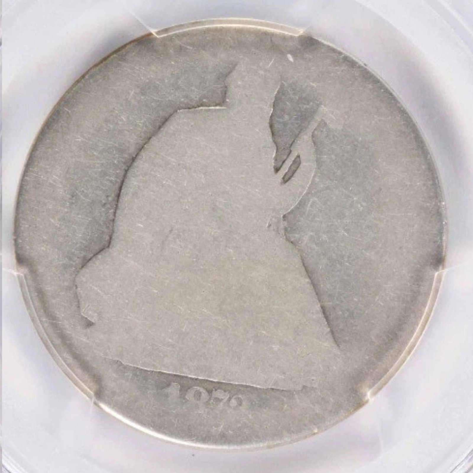 1873-CC LIBERTY SEATED SILVER HALF DOLLAR NO ARROWS: 1873-CC Liberty Seated Silver Half Dollar No Arrows Year: 1873 Composition: Silver Denomination: 50C Country of Origin: United States Accessories: None Accessories Notice: When purchasing pre-owned