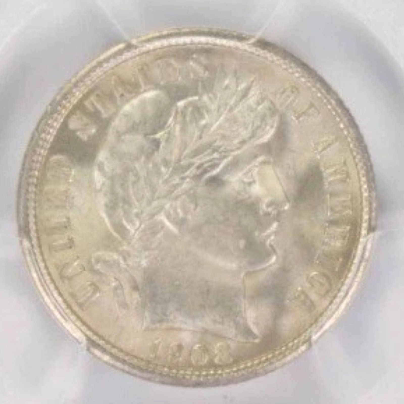 1908 BARBER SILVER DIME: 1908 Barber Silver Dime Year: 1908 Composition: Silver Denomination: 10C Country of Origin: United States Accessories: None Accessories Notice: When purchasing pre-owned goods, please refer to the