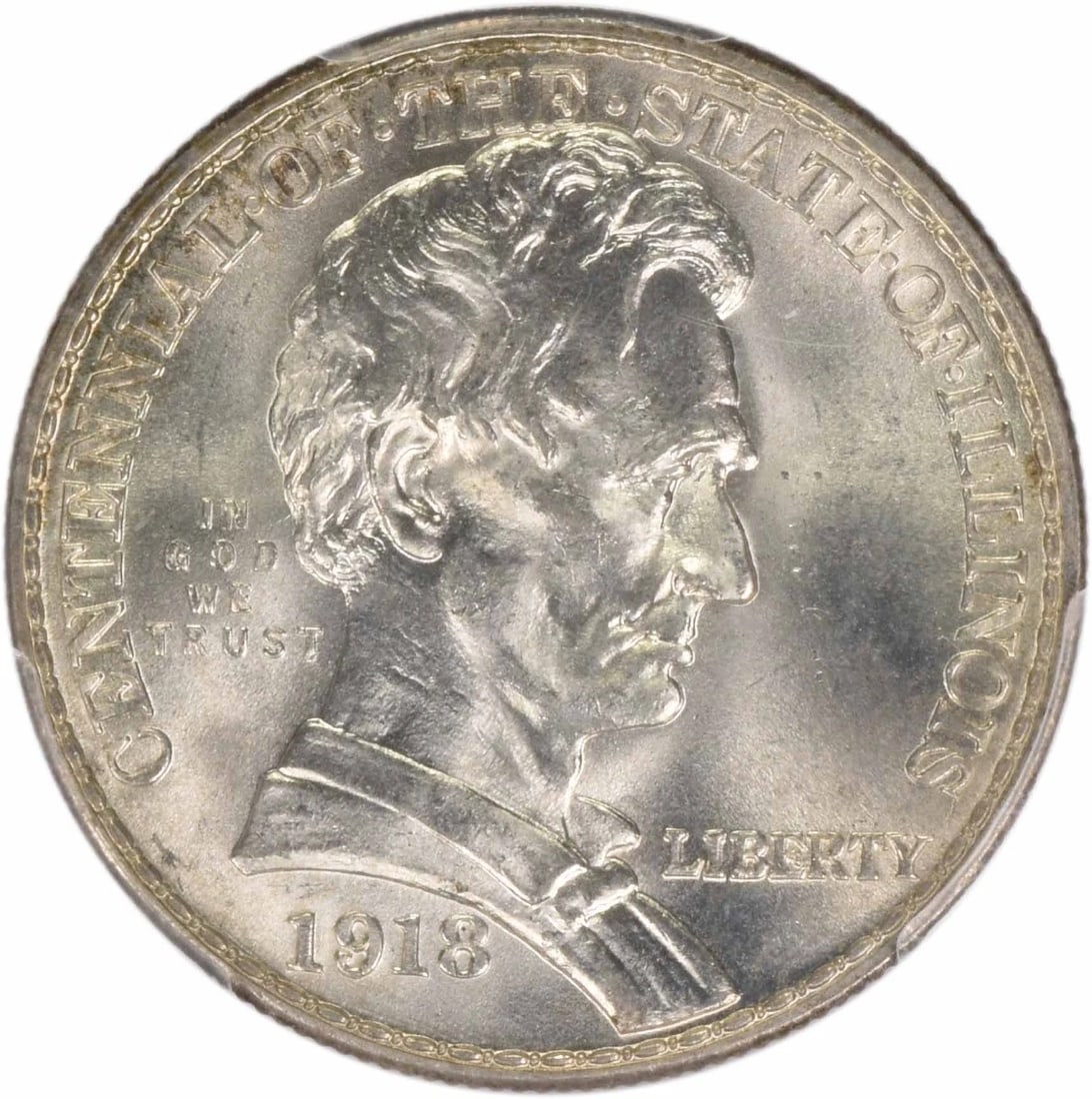 LINCOLN COMMEMORATIVE SILVER HALF DOLLAR: Lincoln Commemorative Silver Half Dollar Year: 1918 Composition: Silver Denomination: Half Dollar Country of Origin: United States Accessories: None Accessories Notice: When purchasing pre-owned go