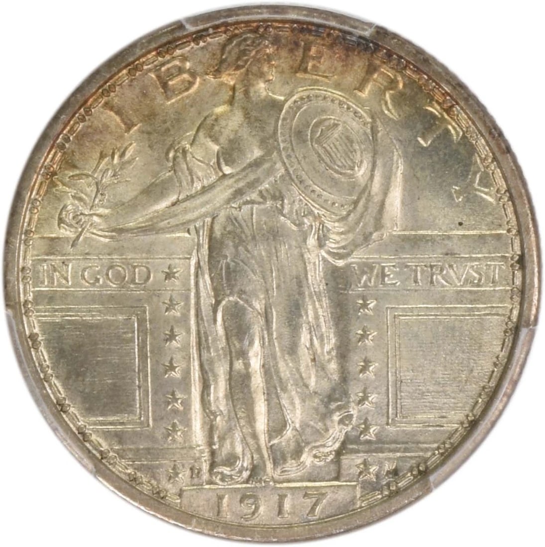 1917-D STANDING LIBERTY SILVER QUARTER TYPE: 1917-D Standing Liberty Silver Quarter Type Year: 1917 Composition: Silver Denomination: 25C Country of Origin: United States Accessories: None Accessories Notice: When purchasing pre-owned goods,