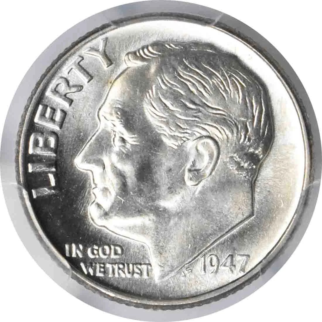 1947 ROOSEVELT SILVER DIME: 1947 Roosevelt Silver Dime Year: 1947 Composition: 90% Silver, 10% Copper Denomination: 10C Country of Origin: United States Accessories: None Accessories Notice: When purchasing pre-owned goods,