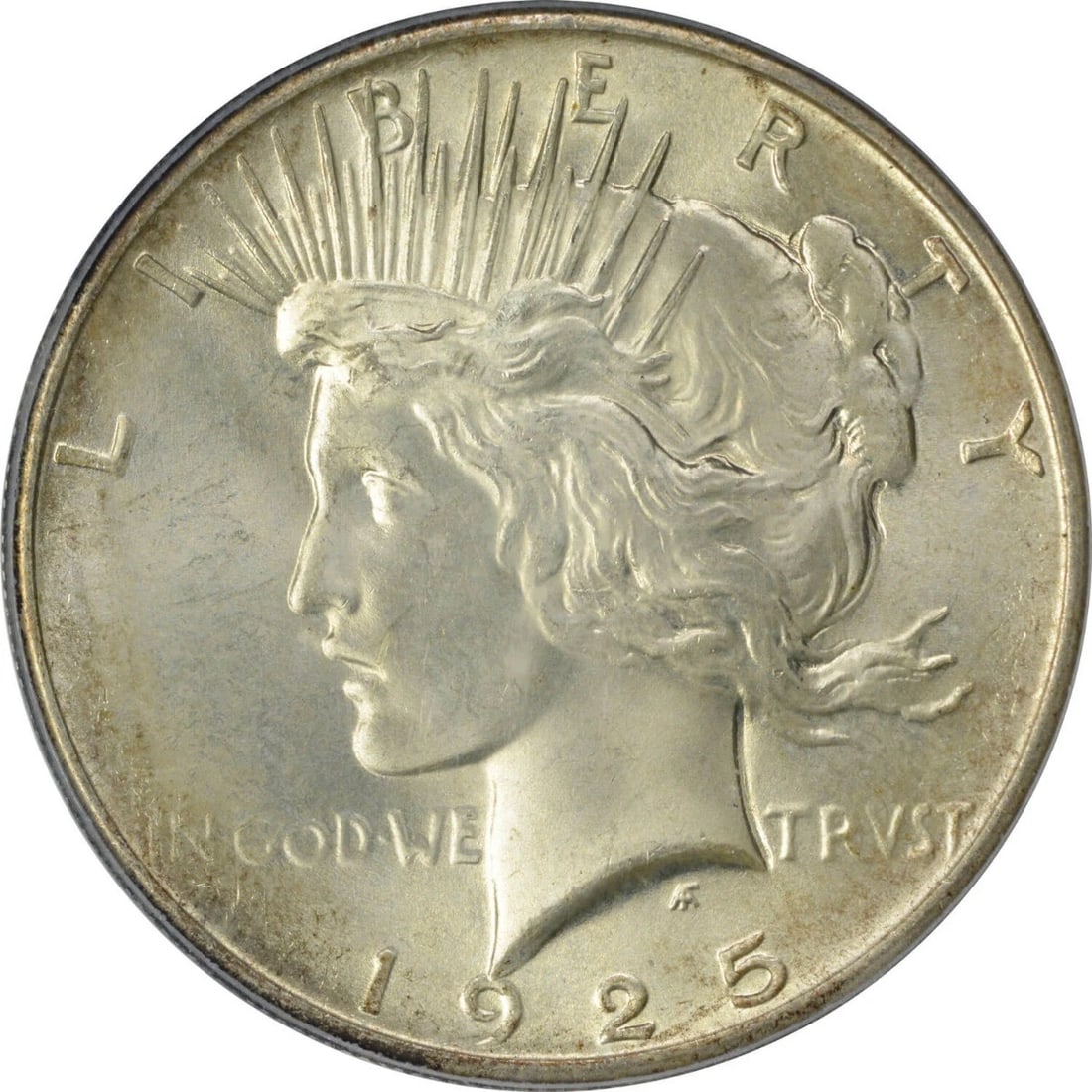 1925 PEACE SILVER DOLLAR - 2