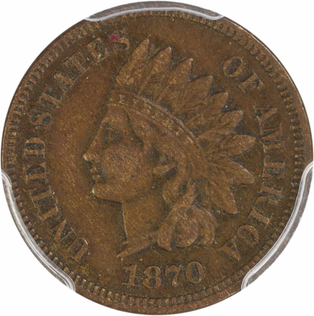1870 INDIAN CENT: 1870 Indian Cent Year: 1870 Composition: Copper Denomination: Small Cent Country of Origin: United States Accessories: None Accessories Notice: When purchasing pre-owned goods, please refer to the