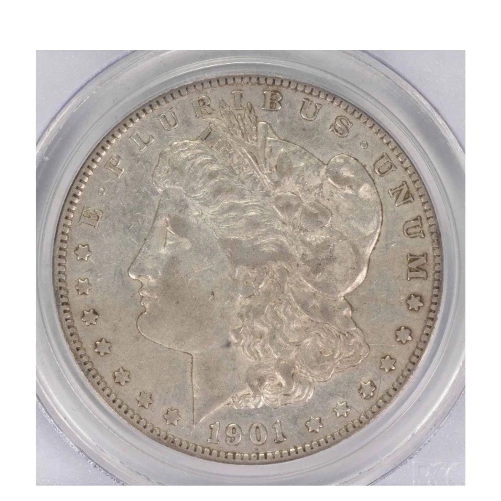1901-S MORGAN SILVER DOLLAR: 1901-S Morgan Silver Dollar Year: 1901 Composition: 90% Silver, 10% Copper Denomination: $1 Country of Origin: United States Accessories: None Accessories Notice: When purchasing pre-owned goods,