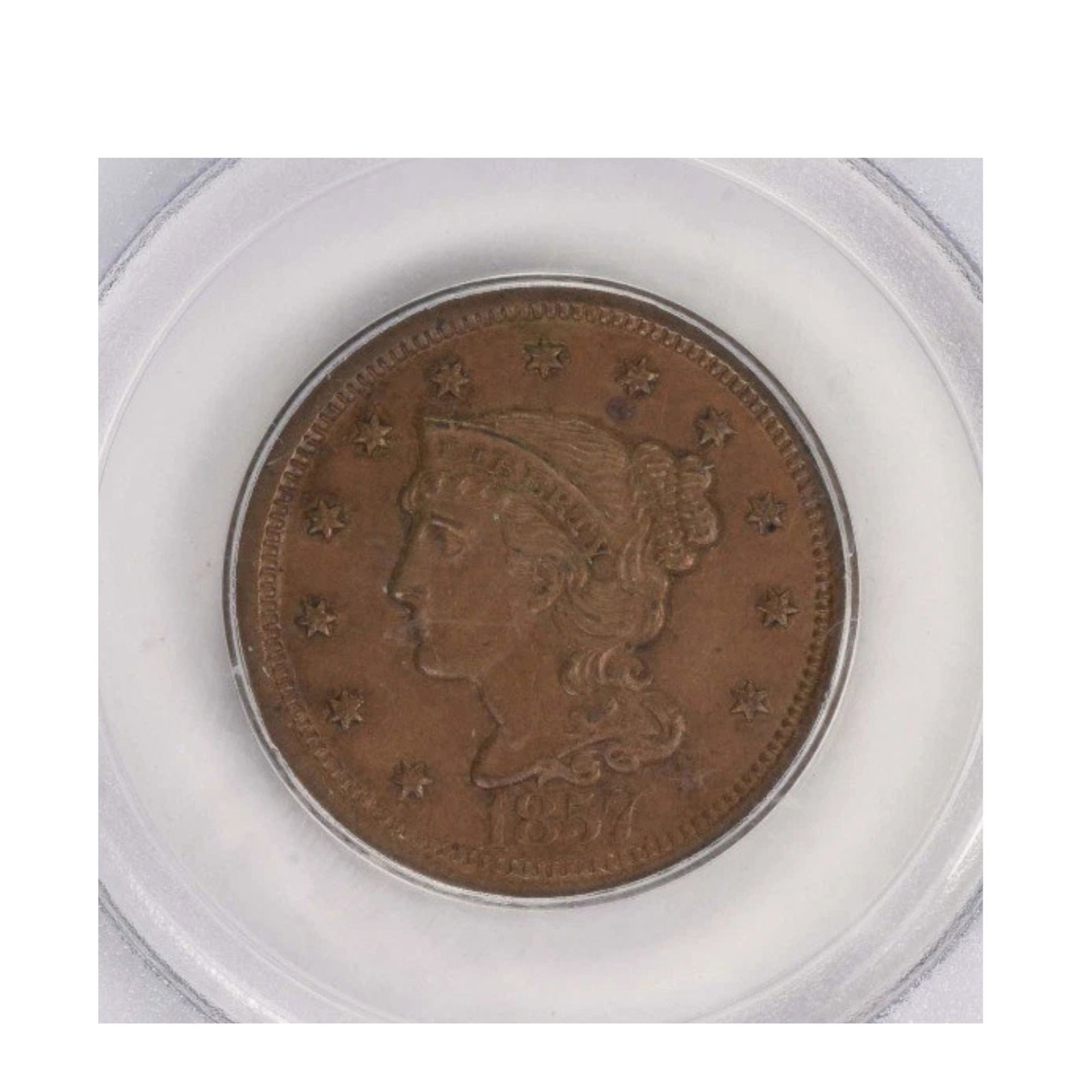 1857 LARGE CENT LARGE DATE - 2