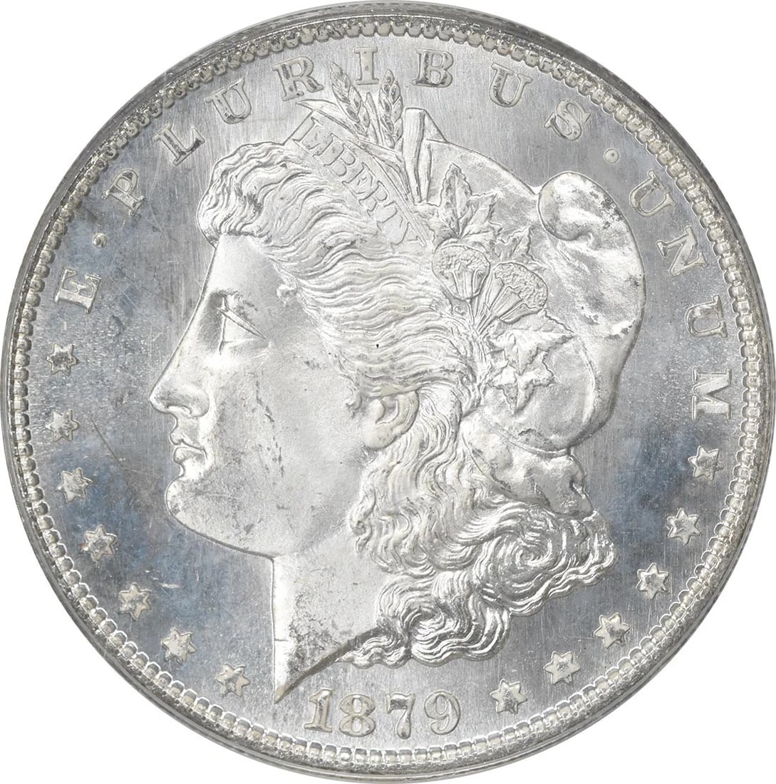 1879-S MORGAN SILVER DOLLAR: 1879-S Morgan Silver Dollar Year: 1879 Composition: Silver Denomination: $1 Country of Origin: United States Accessories: None Accessories Notice: When purchasing pre-owned goods, please refer to the