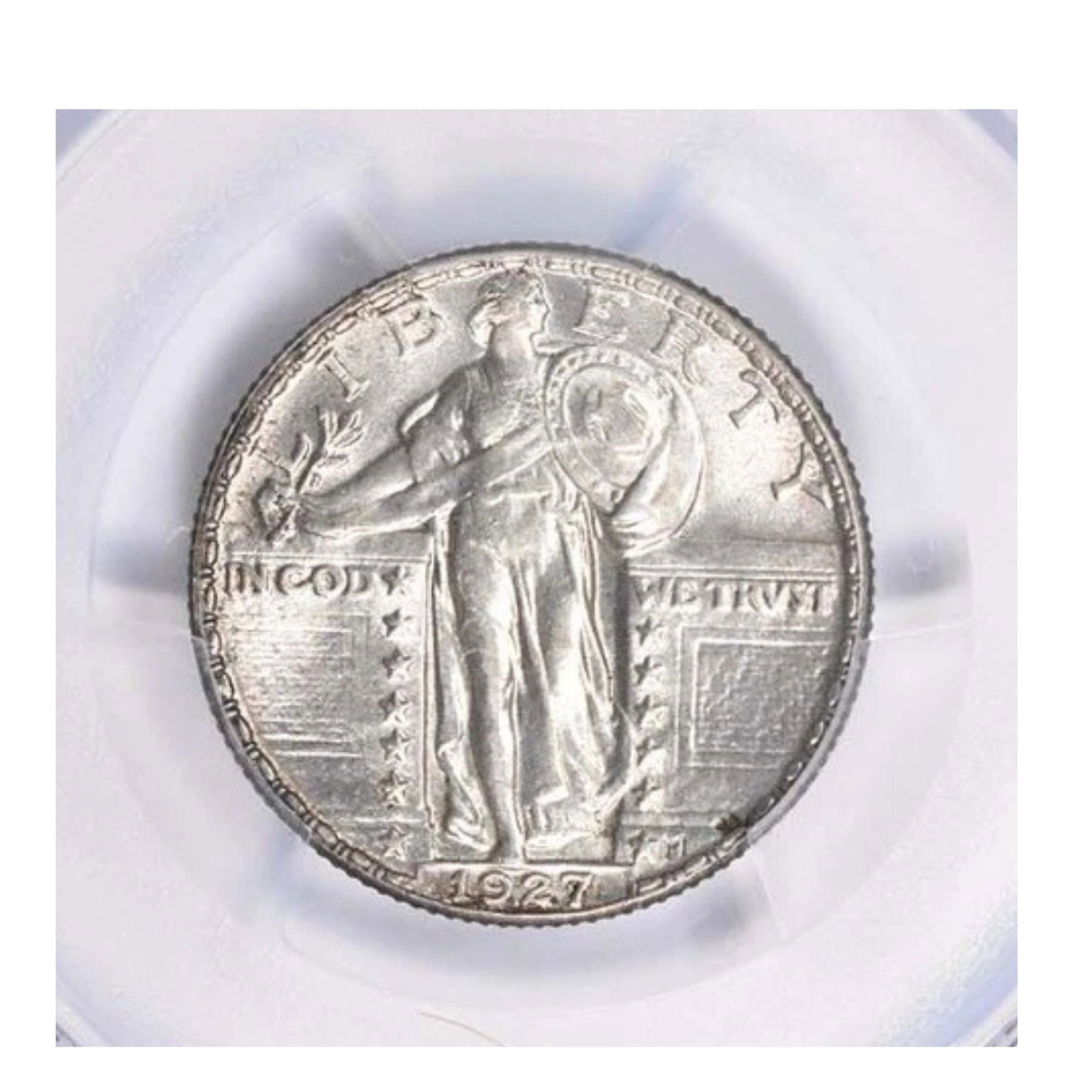 1927 STANDING LIBERTY SILVER QUARTER: 1927 Standing Liberty Silver Quarter Year: 1927 Composition: Silver Denomination: 25C Country of Origin: United States Accessories: None Accessories Notice: When purchasing pre-owned goods, please