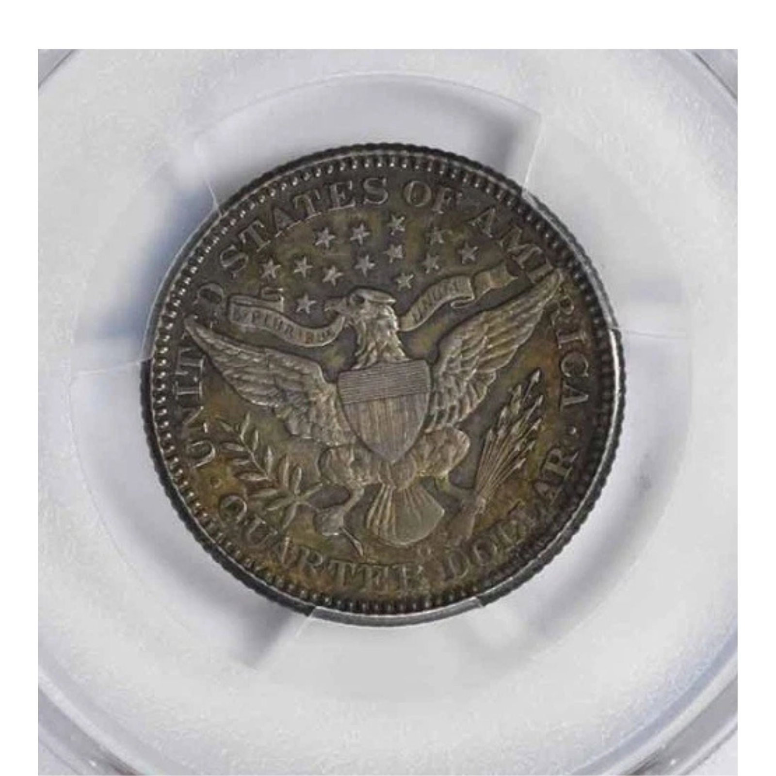 1903-O BARBER QUARTER: 1903-O Barber Quarter Year: 1903 Composition: 90% Silver, 10% Copper Denomination: 25C Country of Origin: United States Accessories: None Accessories Notice: When purchasing pre-owned goods, please