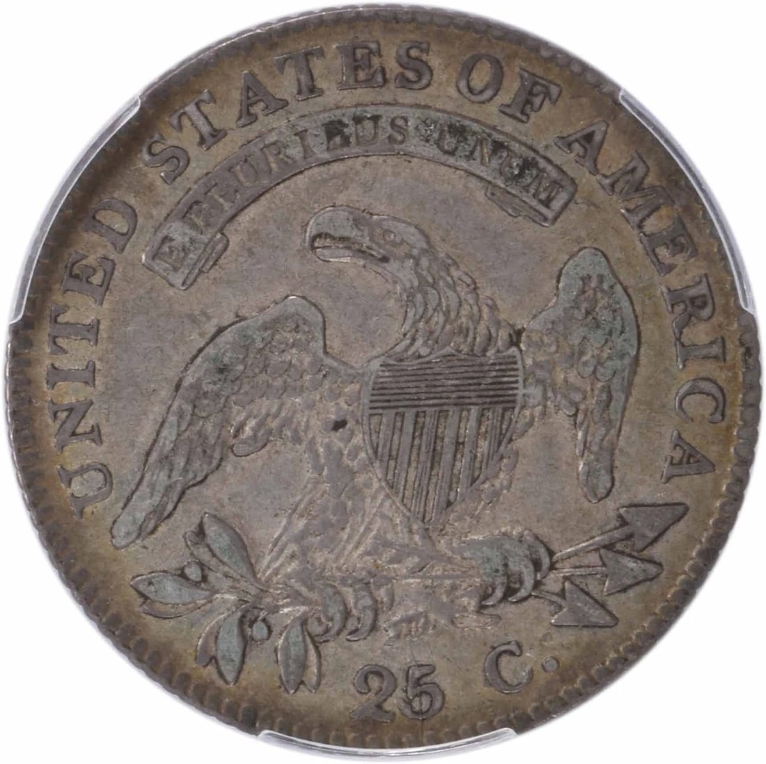 1819 BUST SILVER QUARTER SMALL - 2