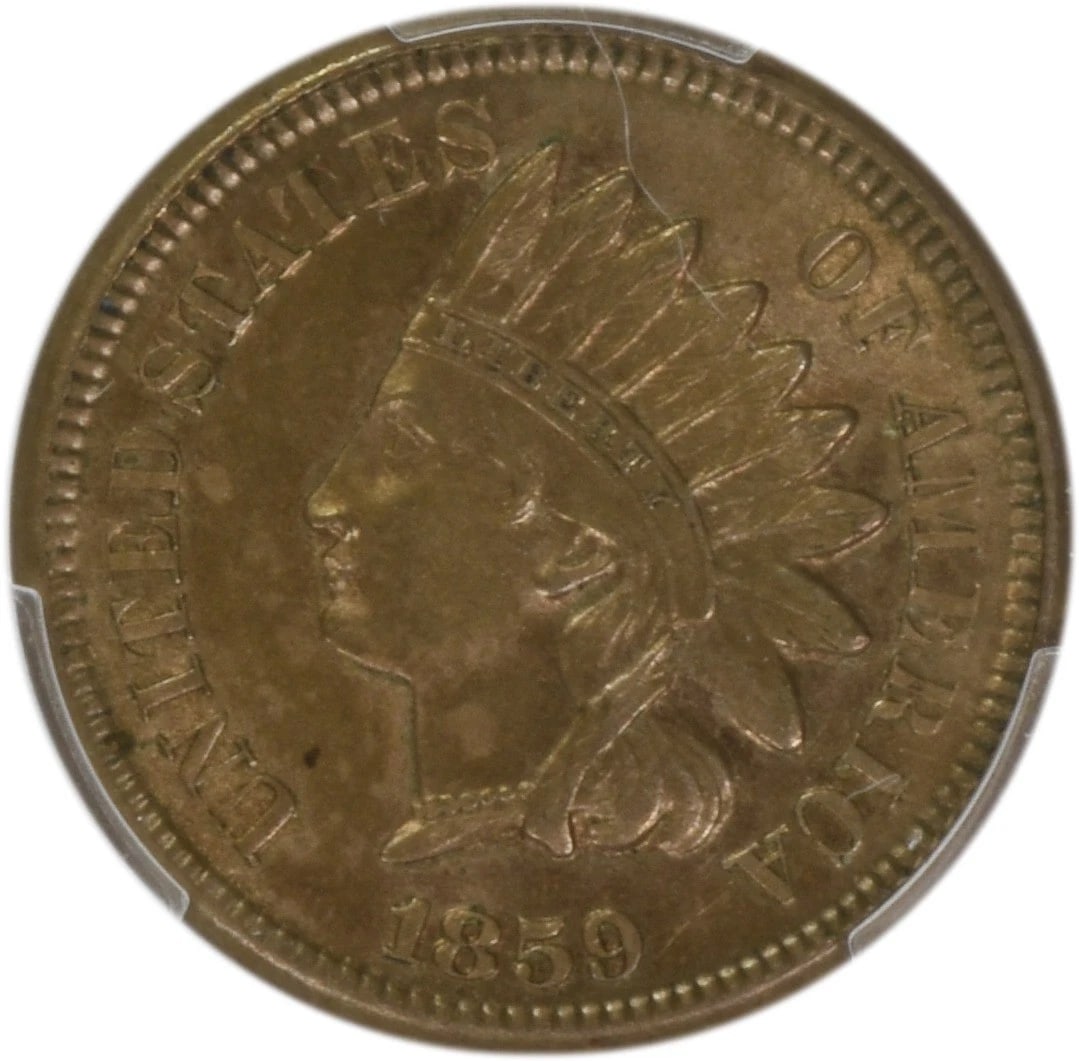 1859/1859 INDIAN CENT: 1859/1859 Indian Cent Year: 1859 Composition: 95% Copper, 5% Tin and Zinc Denomination: Small Cent Country of Origin: United States Accessories: None Accessories Notice: When purchasing pre-owned