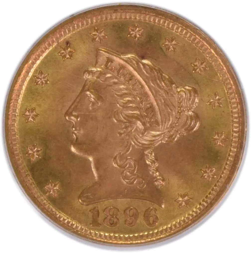 1896 $2.50 GOLD LIBERTY HEAD: 1896 $2.50 Gold Liberty Head Year: 1896 Composition: 90% Gold, 10% Copper Denomination: $2.50 Country of Origin: United States Accessories: None Accessories Notice: When purchasing pre-owned goods,