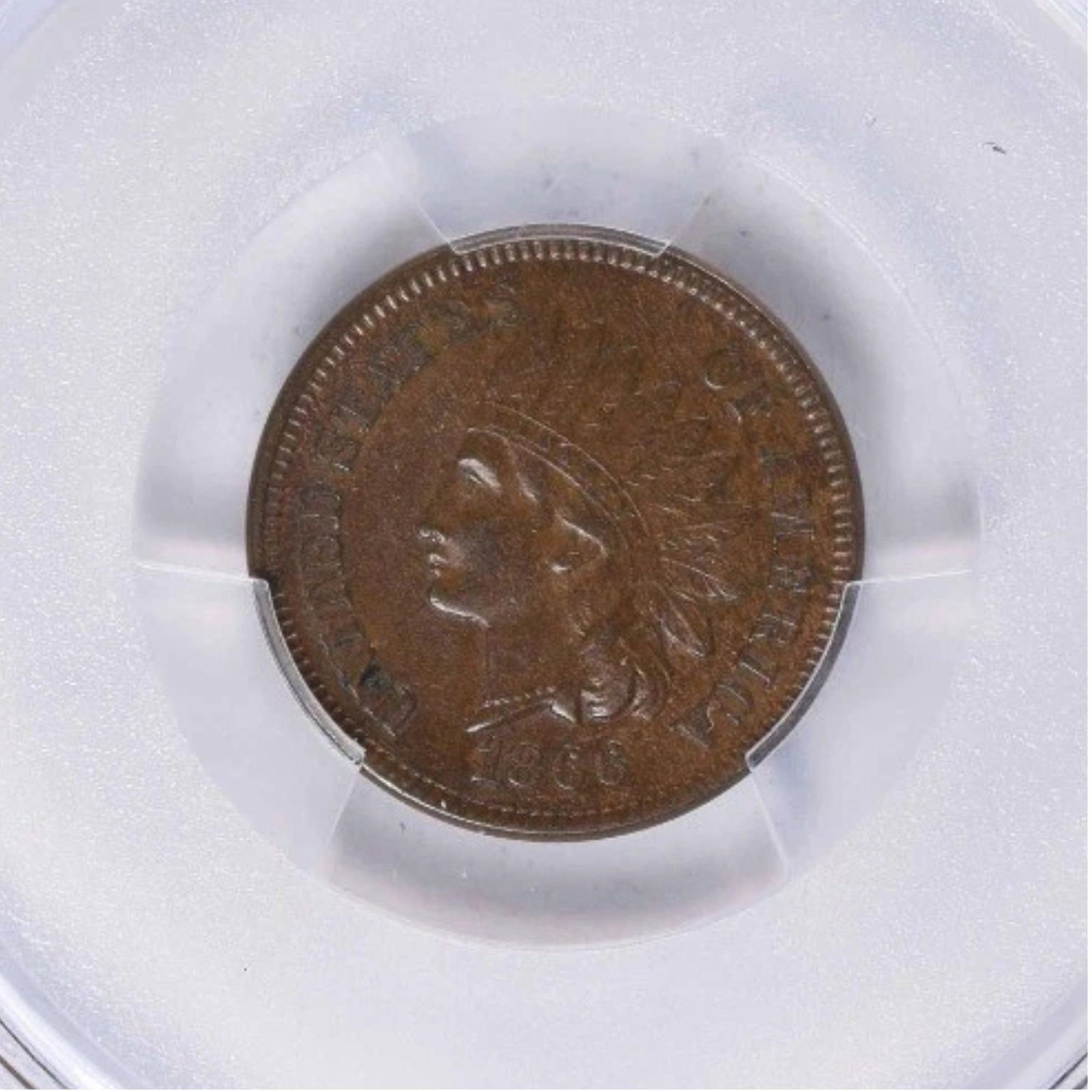 1866/1866 INDIAN CENT - 2