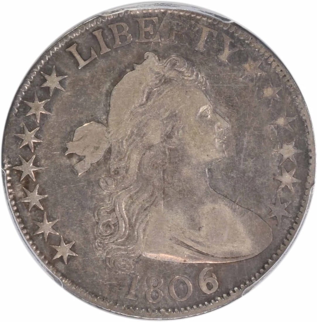 1806 BUST SILVER HALF DOLLAR (1 of 2)