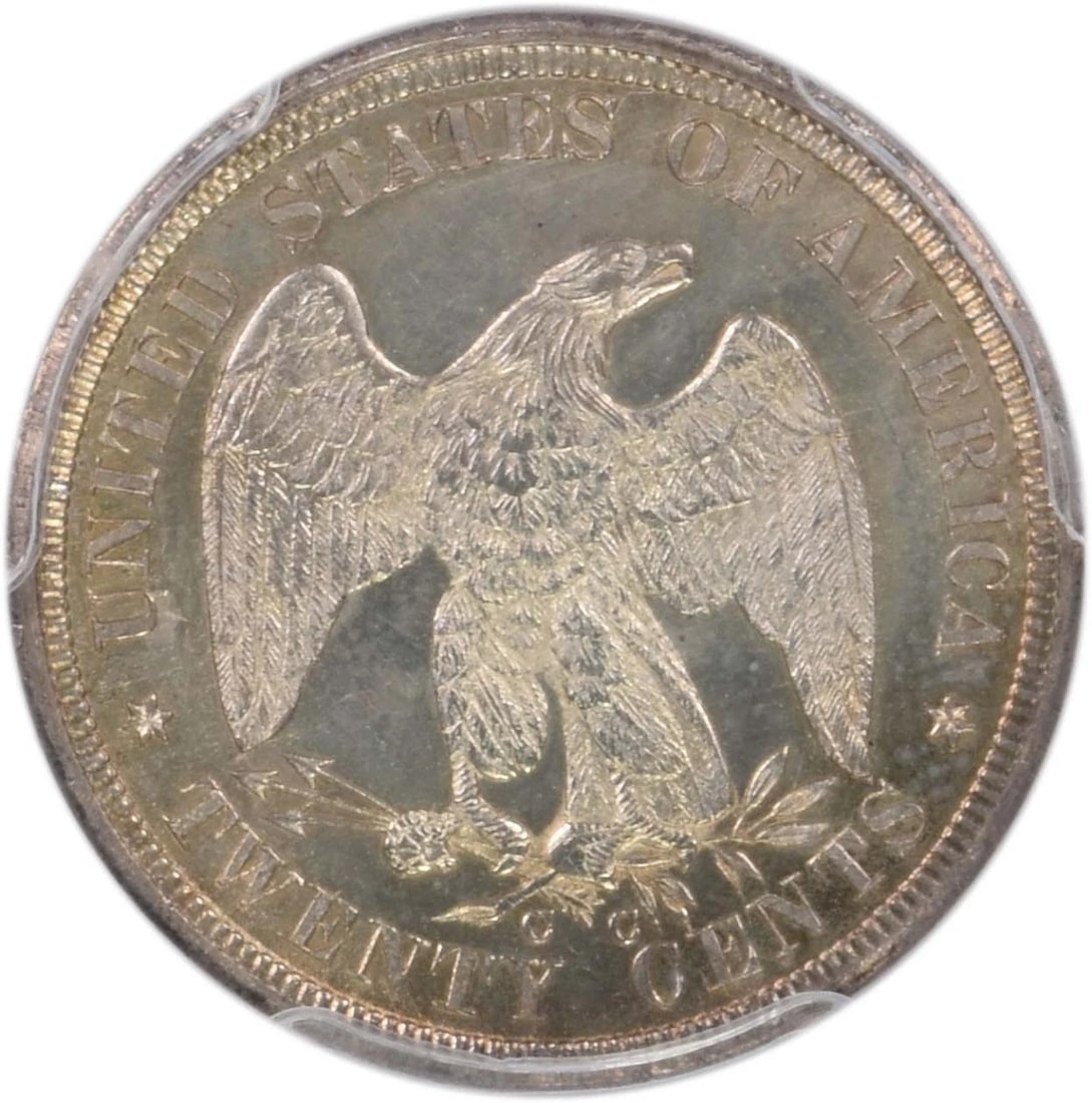 1875-CC TWENTY CENT SILVER PIECE - 2