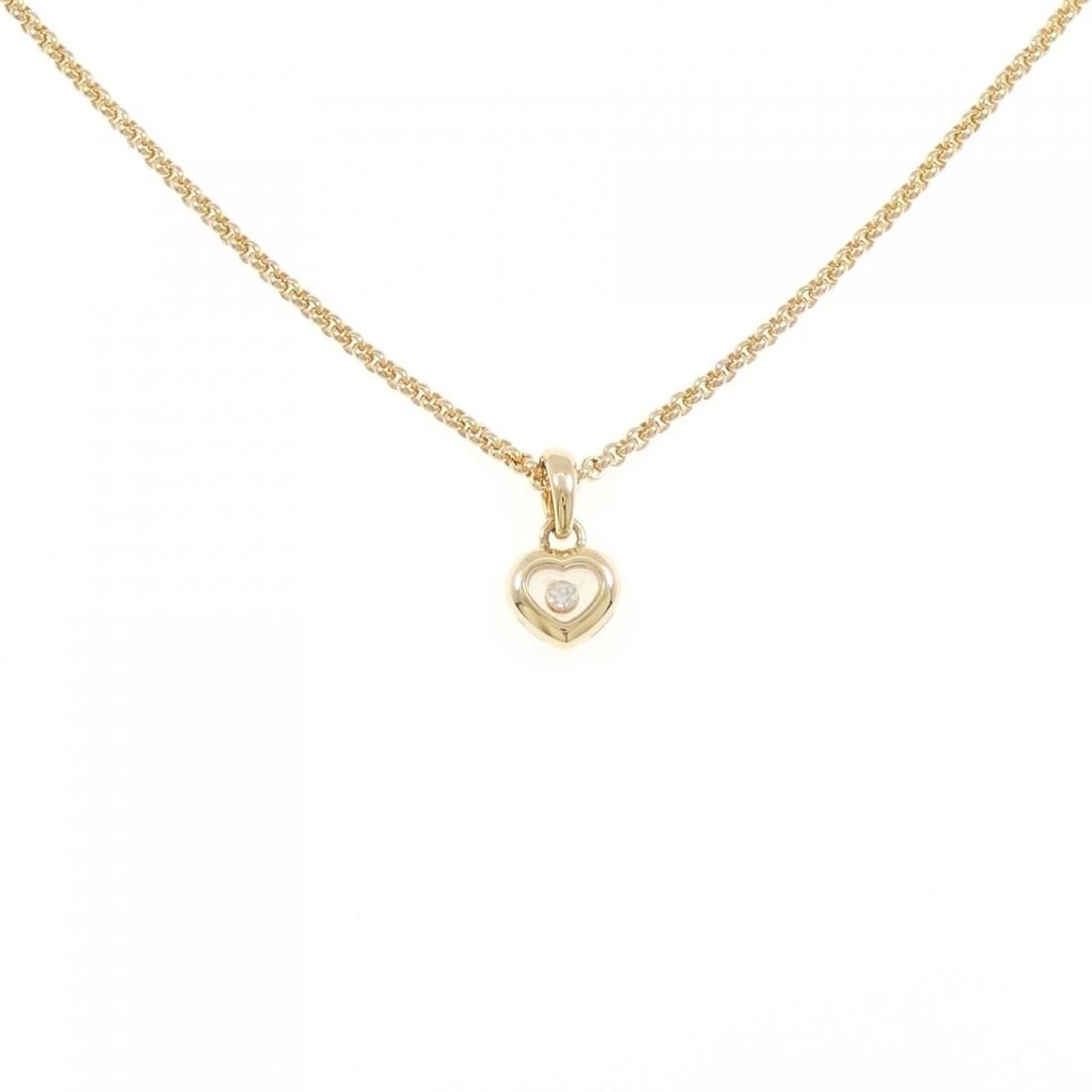 CHOPARD DIAMOND NECKLACE: Chopard Diamond Necklace Brand: Chopard Type/Style: Chopard Necklace Material: 750 yellow gold, Main Stone Natural Color: yellow gold Size: 42cm Pendant length approx. x width approx.: 16.0mmx9.0mm