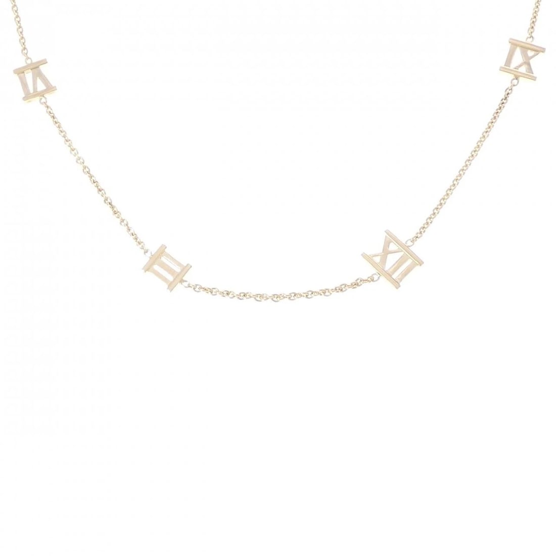TIFFANY&CO. ATLAS OPEN METALLIC NECKLACE: TIFFANY&Co. Atlas Open Metallic Necklace Brand: TIFFANY&Co. Type/Style: TIFFANY&Co. Necklace Material: 750 yellow gold, Color: yellow gold Size: 40cm Motif maximum width approx.: 8.6mm Chain maximum w