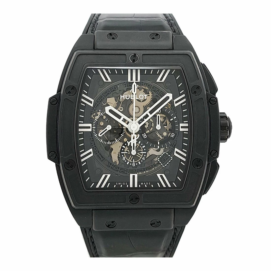 HUBLOT WATCH CERAMIC: HUBLOT Watch Ceramic Brand: HUBLOT Type/Style: Wristwatch Material: Band Material Ceramic Case Material N/A Color: Dial Color NONE Size: Wrist Size 15.5cm?19.5cm Case Size 48mm Accessories: None