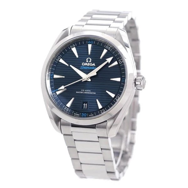 OMEGA SEAMASTER AQUA TERRA BLUE WATCH: OMEGA Seamaster Aqua Terra Blue Watch Brand: Omega Type/Style: Watch Material: Band Material Stainless Steel Case Material Stainless Steel Color: Dial Color Dial Color Blue Band Color Silver Size: