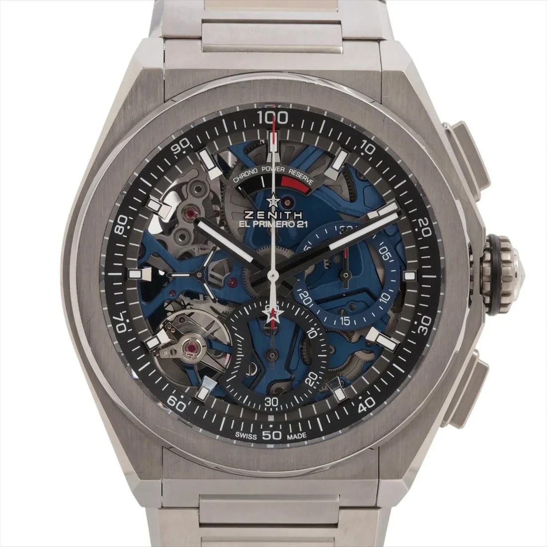 ZENITH DEFY EL PRIMERO TI AT SKELETON DIAL WATCH: Zenith Defy El Primero Ti At Skeleton Dial Watch Brand: Zenith Type/Style: Wristwatch Material: TI Color: Dial Color Skeleton Size: Case:W1.6 x H1.6inch / W44 x H44 Circumference of Wrist:7.9inch /