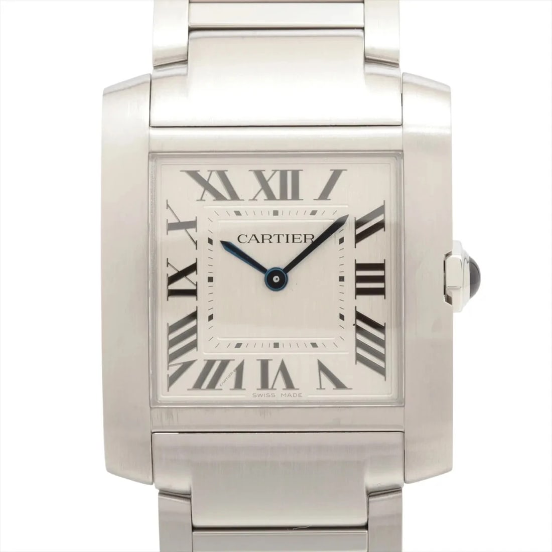 CARTIER TANK FRANCAISE MM SS QZ SILVER WATCH: Cartier Tank Francaise Mm Ss Qz Silver Watch Brand: Cartier Type/Style: Wristwatch Material: SS Color: Dial Color Silver Size: Case:W0.8 x H1.2inch / W27 x H32 Circumference of Wrist:6.5inch / 16.5