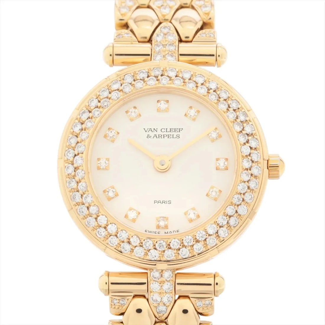 VAN CLEEF & ARPELS SPORTS II YG QZ WHITE DIAL WATCH (1 of 3)