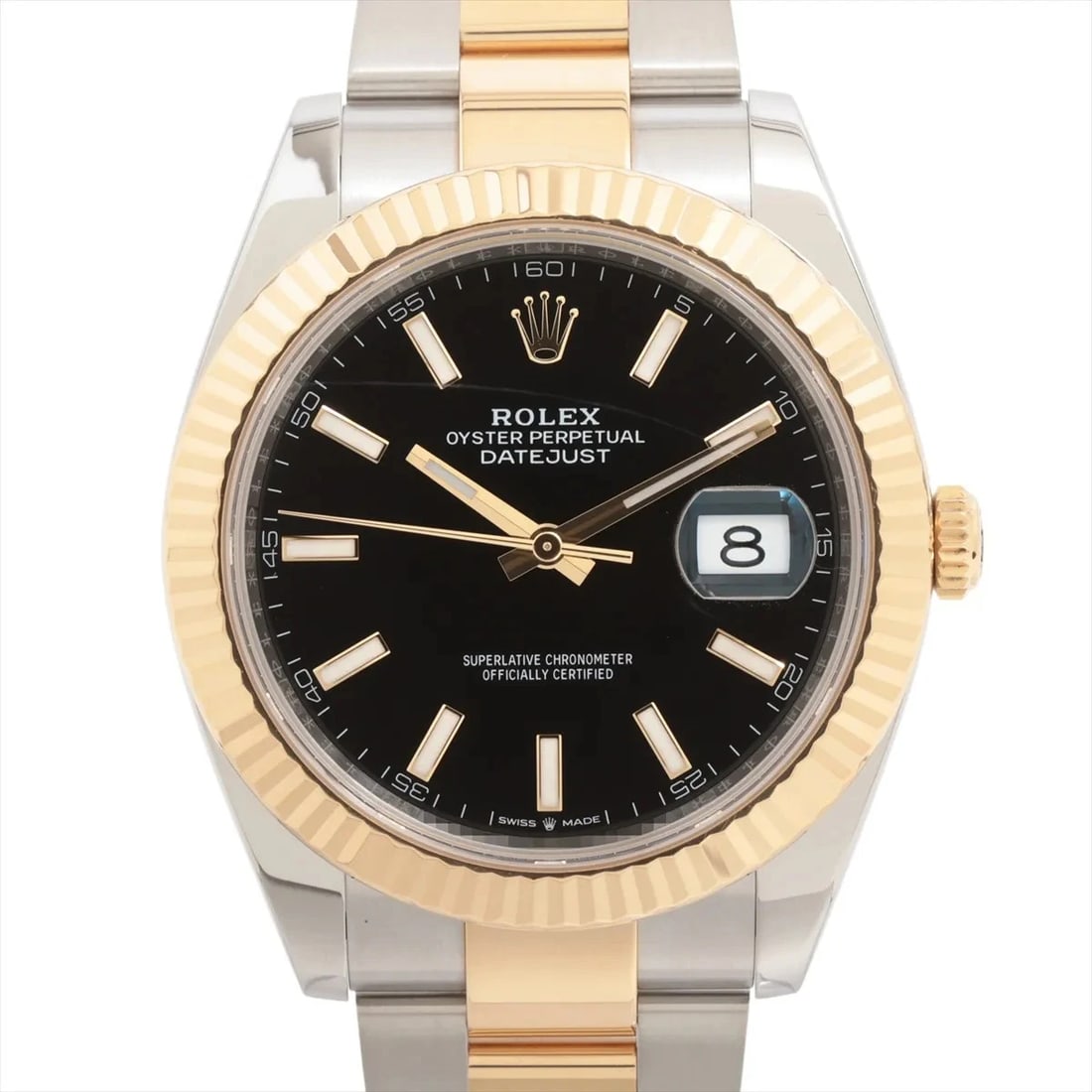 ROLEX DATEJUST AT BRIGHT BLACK DIAL OYSTER WATCH: Rolex Datejust At Bright Black Dial Oyster Watch Brand: Rolex Type/Style: Wristwatch Material: SS?YG Color: Dial Color bright black Size: Case:W1.6 x H1.6inch / W41 x H41 Circumference of Wrist:7.1inc