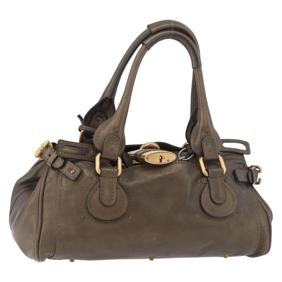 CHLOE PADDINGTON HAND BAG LEATHER GOLD SILVER AUTH: Chloe Paddington Hand Bag Leather Gold Silver Auth Brand: Chloe Type/Style: Hand Bag Material: Leather Color: Gold/Silver Size: W15.0 x H7.5 x D7.9inch(Approx) Accessories: None Accessorie