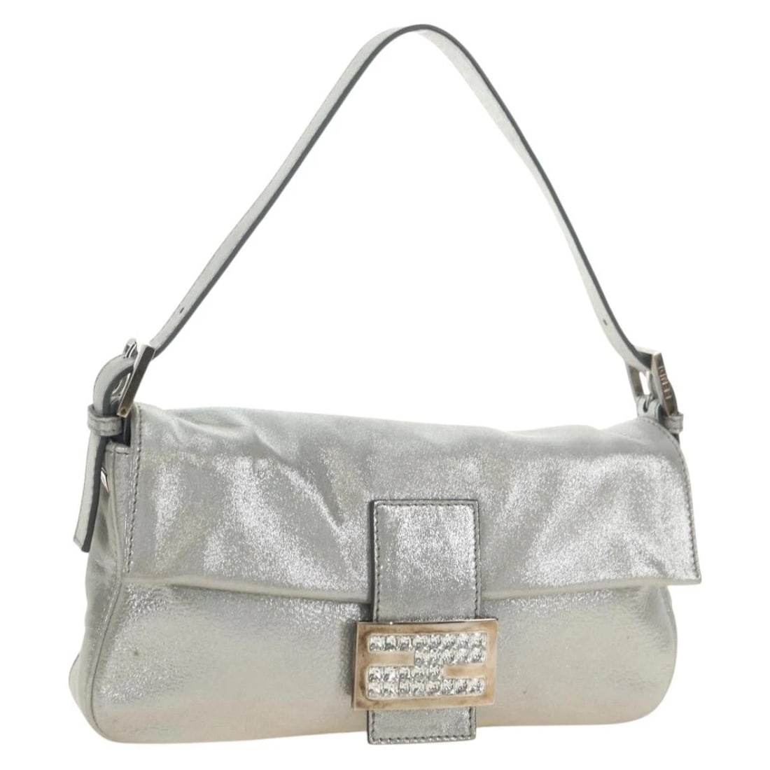 FENDI RHINESTONE MAMMA BAGUETTE SHOULDER BAG (1 of 4)