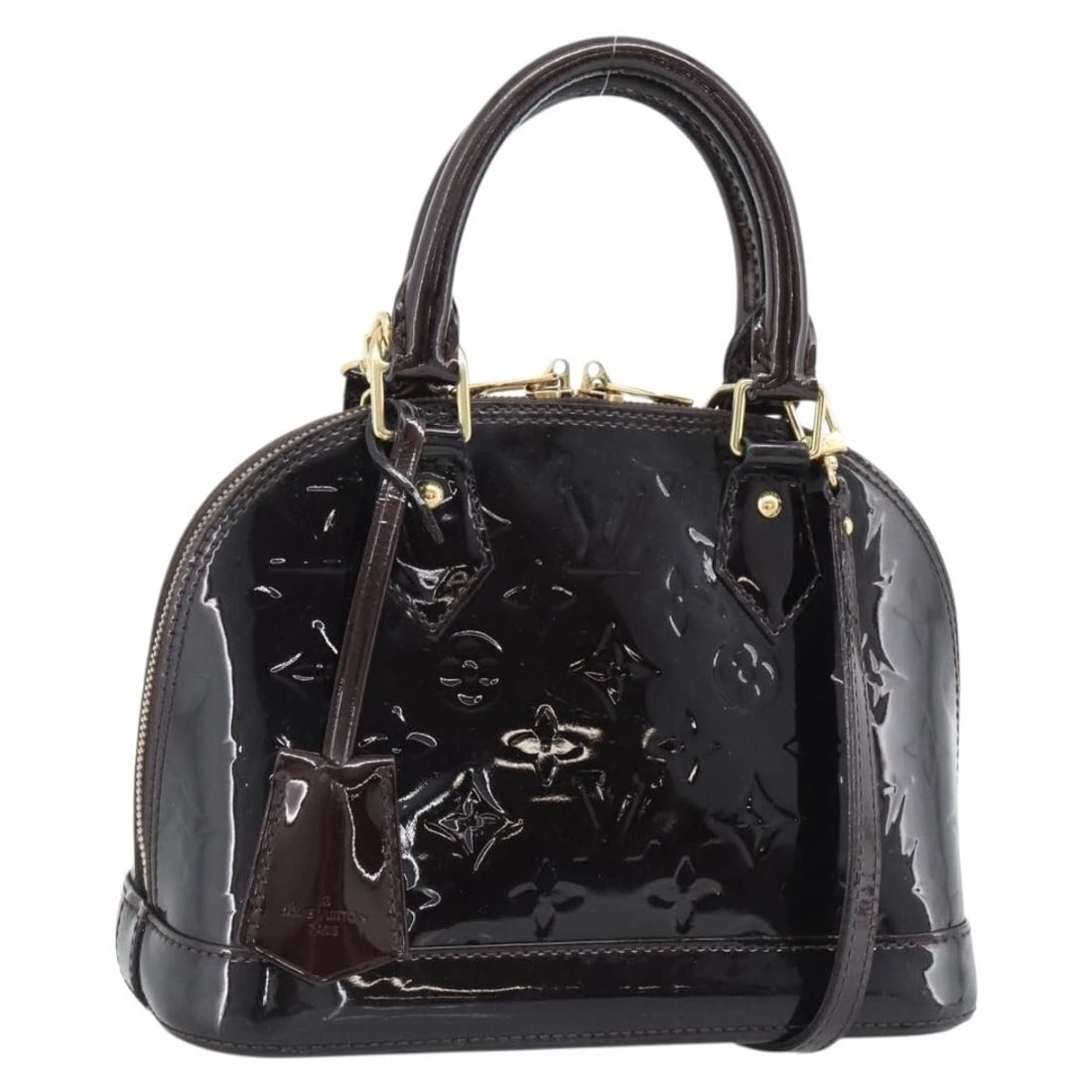 LOUIS VUITTON MONOGRAM VERNIS ALMA BB HAND BAG (1 of 5)