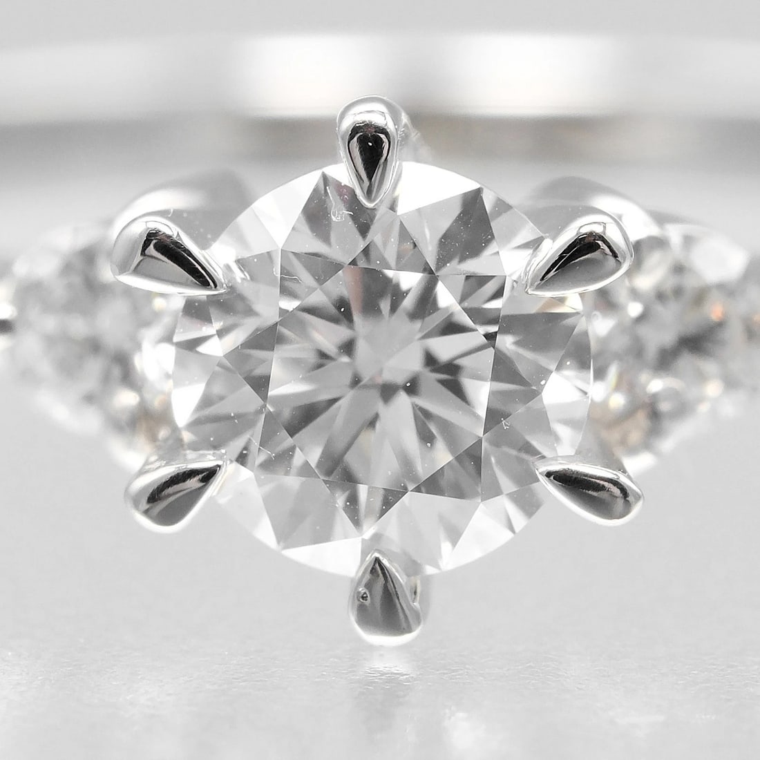 RING PT900PLATINUM/DIAMOND - 4