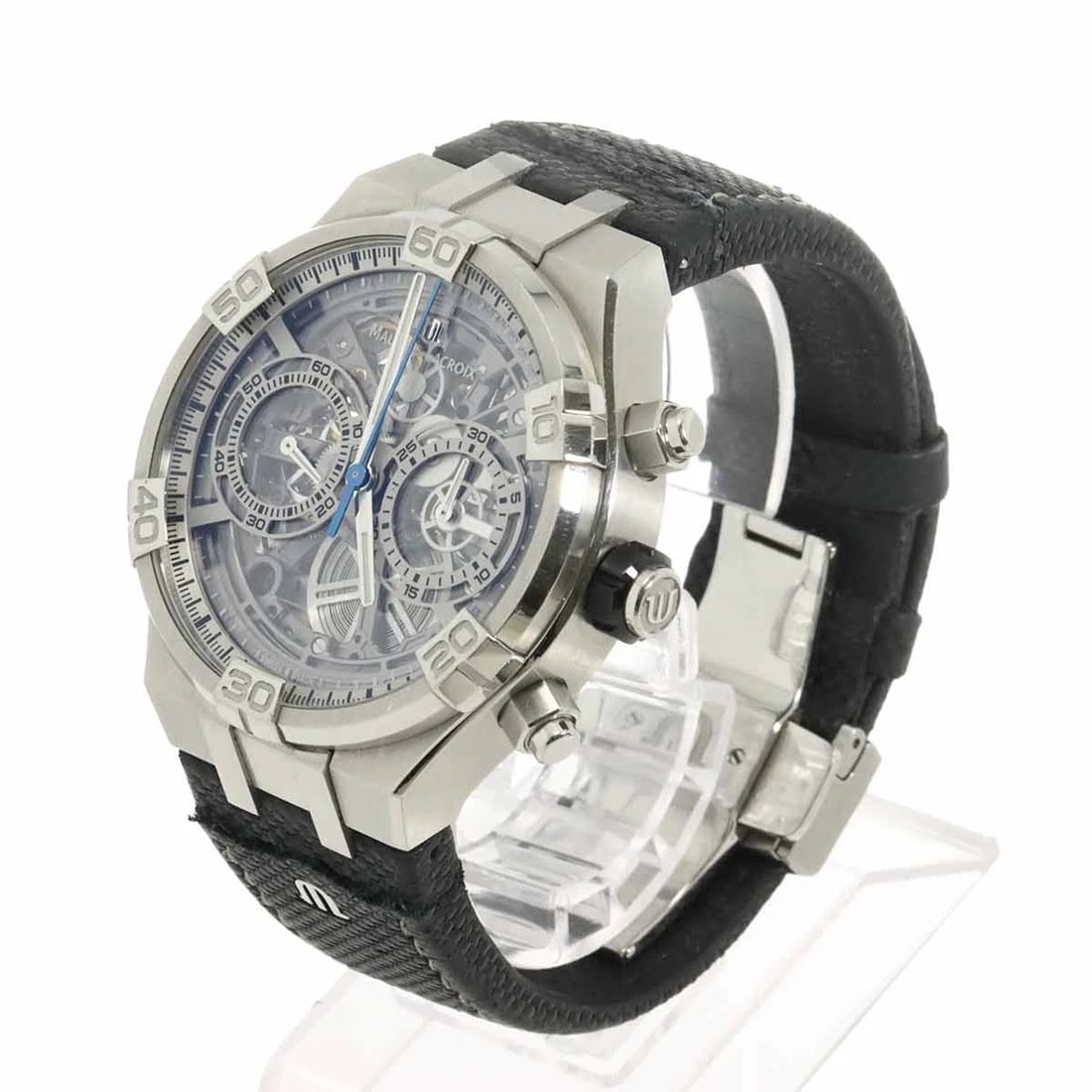 MAURICE LACROIX AIKON AUTOMATIC SKELETON DIAL WATCH - 2