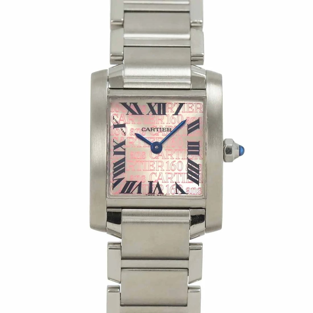 CARTIER TANK FRANCAISE SM QUARTZ SILVER DIAL WATCH: Cartier Tank Francaise SM Quartz Silver Dial Watch Brand: Cartier Type/Style: Wristwatch Material: Stainless steel Color: Dial color Silver Size: CaseSize Length 25mm(included lag) CaseSize Width
