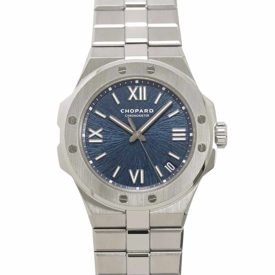 CHOPARD ALPINE EAGLE AUTOMATIC BLUE DIAL WATCH: Chopard Alpine Eagle Automatic Blue Dial Watch Brand: Chopard Type/Style: Wristwatch Material: Stainless steel Color: Dial color Blue Size: CaseSize Length 46mm(included lag) CaseSize Width 41mm(not