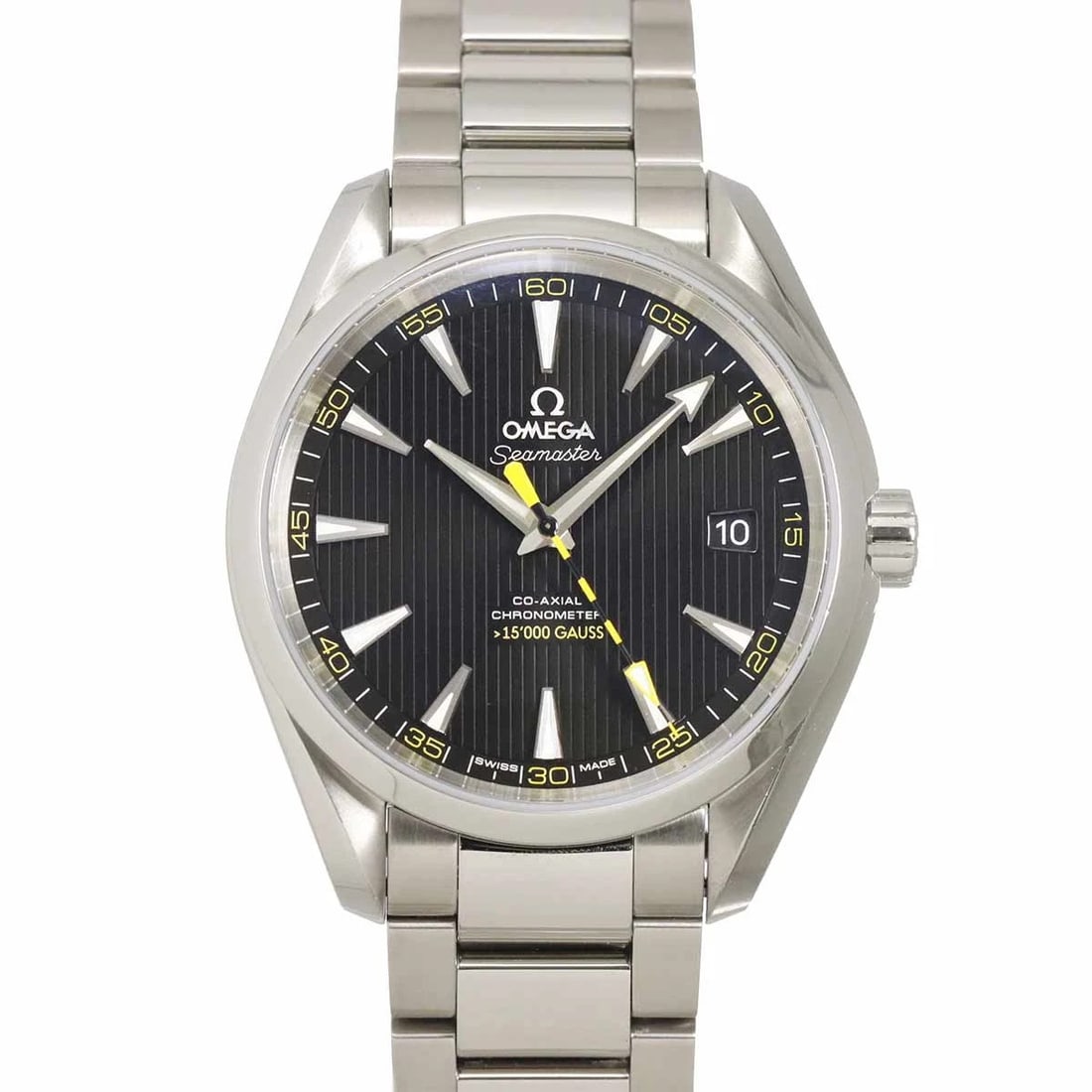 OMEGA SEAMASTER AQUA TERRA CO-AXIAL BLACK DIAL WATCH: OMEGA Seamaster Aqua Terra Co-Axial Black Dial Watch Brand: OMEGA Type/Style: Wristwatch Material: Stainless steel Color: Dial color Black Size: CaseSize Length 48mm(included lag) CaseSize Width