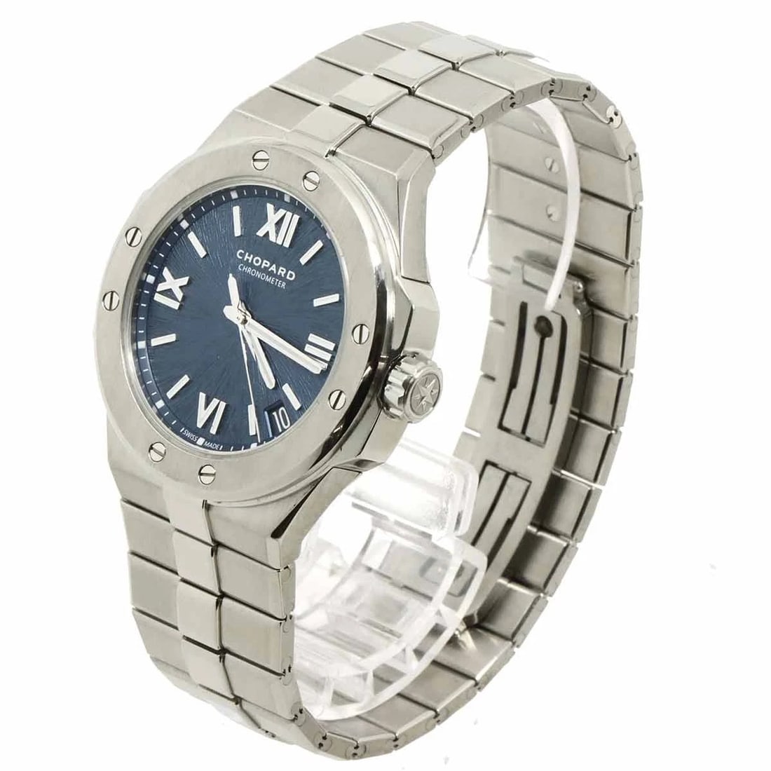 CHOPARD ALPINE EAGLE AUTOMATIC BLUE DIAL WATCH - 2