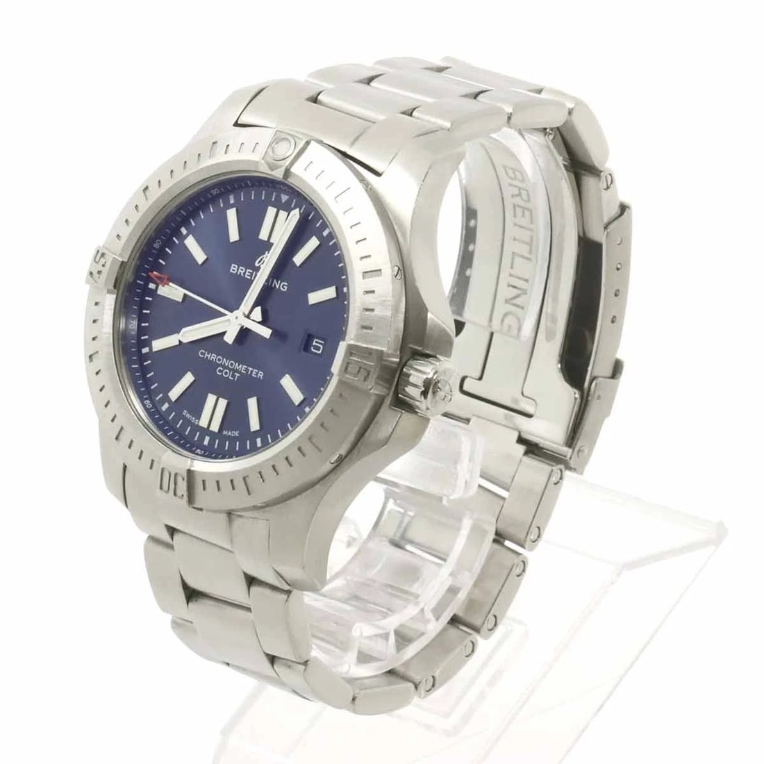 BREITLING COLT AUTOMATIC BLUE DIAL WATCH - 2
