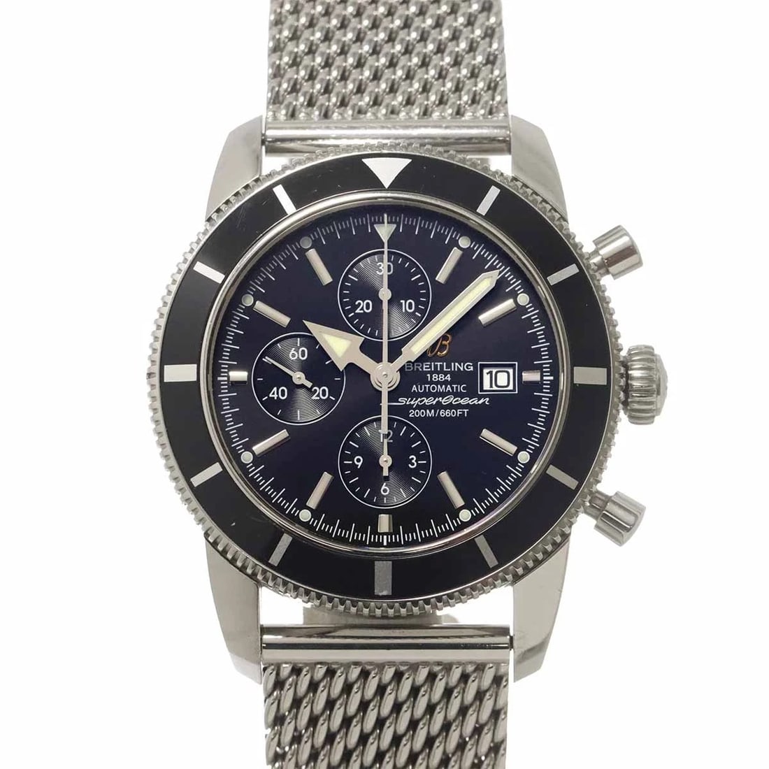 BREITLING SUPEROCEAN HERITAGE CHRONOGRAPH DATE AUTOMATIC WATCH: BREITLING Superocean Heritage Chronograph Date Automatic Watch Brand: BREITLING Type/Style: Wristwatch Material: Stainless steel Color: Dial color none Size: CaseSize Length 56mm(included lag)