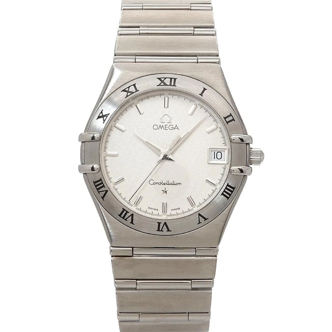 OMEGA CONSTELLATION 30 QUARTZ DATE SILVER DIAL WATCH: OMEGA Constellation 30 Quartz Date Silver Dial Watch Brand: OMEGA Type/Style: Wristwatch Material: Stainless steel Color: Dial color Silver Size: CaseSize Length 39mm(included lag) CaseSize Width