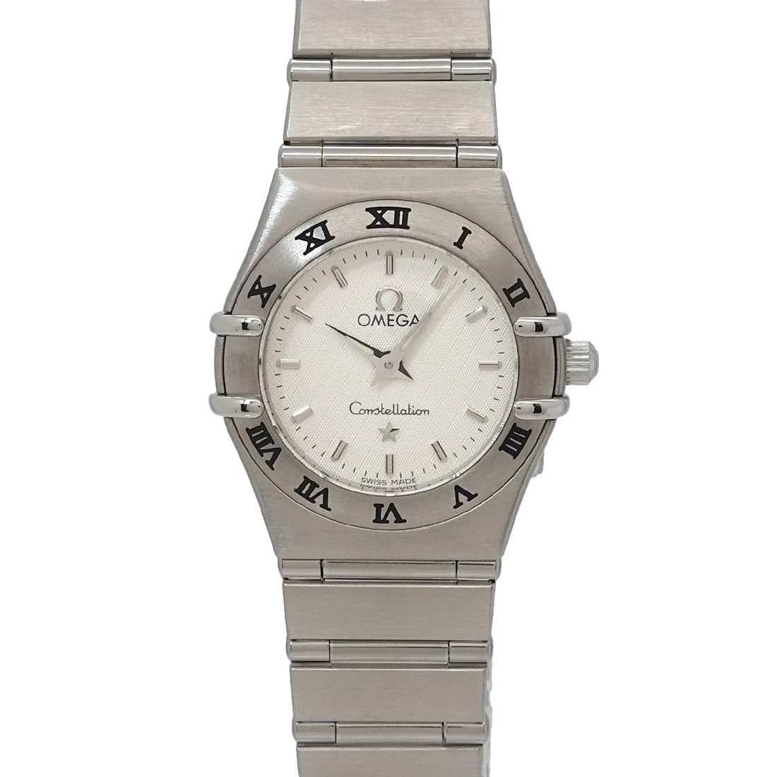 OMEGA CONSTELLATION MINI 30 SILVER DIAL QUARTZ WATCH: OMEGA Constellation Mini 30 Silver Dial Quartz Watch Brand: OMEGA Type/Style: Wristwatch Material: Stainless steel Color: Dial color Silver Size: CaseSize Length 28mm(included lag) CaseSize Width