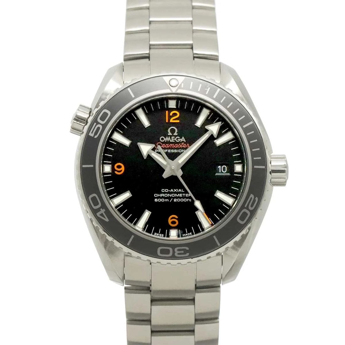 OMEGA SEAMASTER PLANET OCEAN BLACK DIAL WATCH: OMEGA Seamaster Planet Ocean Black Dial Watch Brand: OMEGA Type/Style: Wristwatch Material: Stainless steel Color: Dial color Black Size: CaseSize Length 51mm(included lag) CaseSize Width 46mm(not
