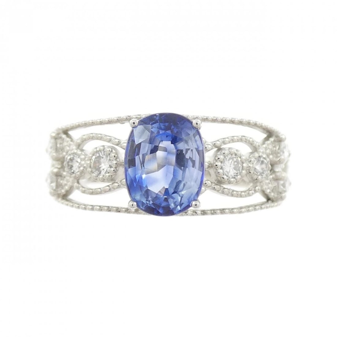 PT950 SAPPHIRE RING - 2