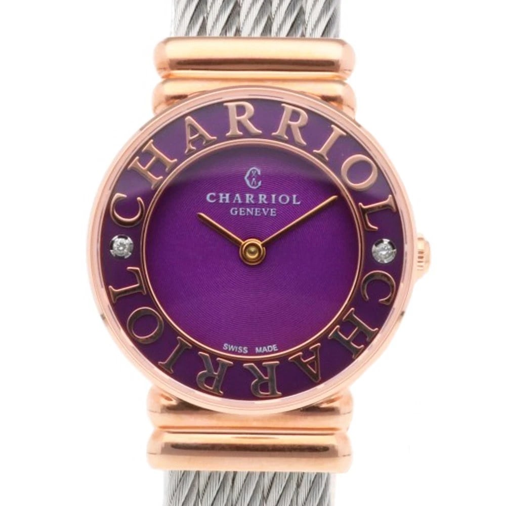 CHARRIOL SAINT TROPEZ WATCHES STAINLESS STEELGOLD PLATED DIAMOND WATCH: CHARRIOL Saint Tropez Watches Stainless SteelGold Plated diamond Watch Brand: CHARRIOL Type/Style: Wristwatch Material: Case : Stainless Steel x Gold Plated Band : Stainless Steel Color: gold / Silver