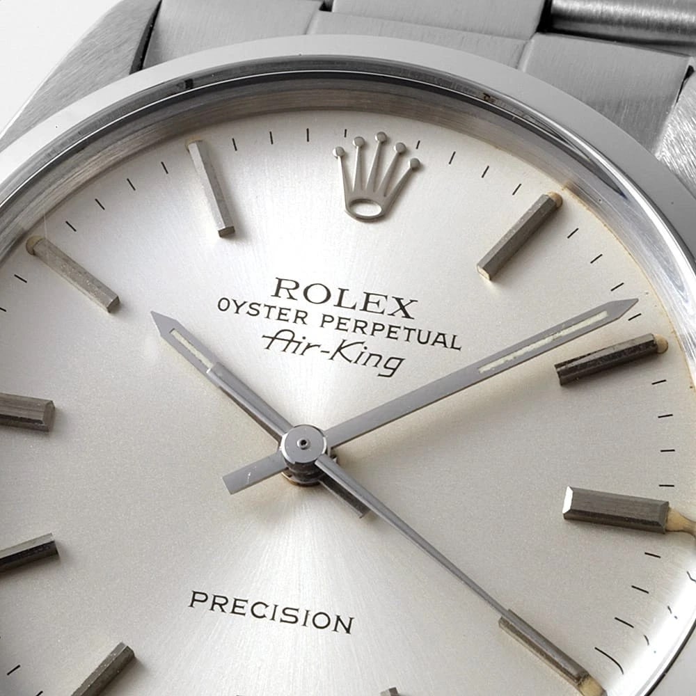 ROLEX AIR KING SILVER WATCH - 4