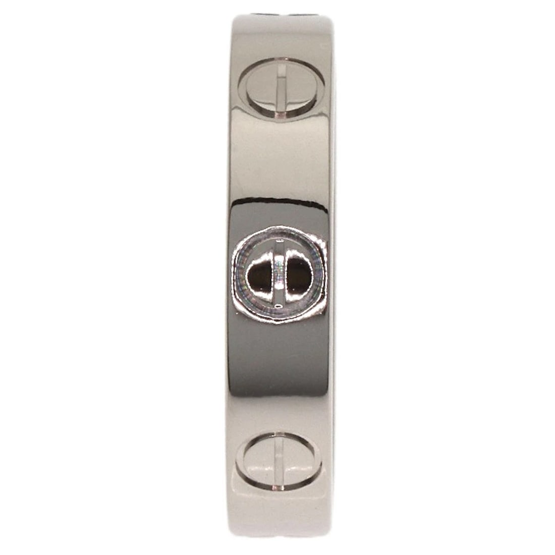 CARTIER MINI LOVE RING RING K18 WHITE GOLD: CARTIER mini love ring Ring K18 White Gold Brand: CARTIER Type/Style: Ring Material: K18 White Gold, Color: Silver Size: 4.5(US) Accessories: None Accessories Notice: When purchasing pre-o